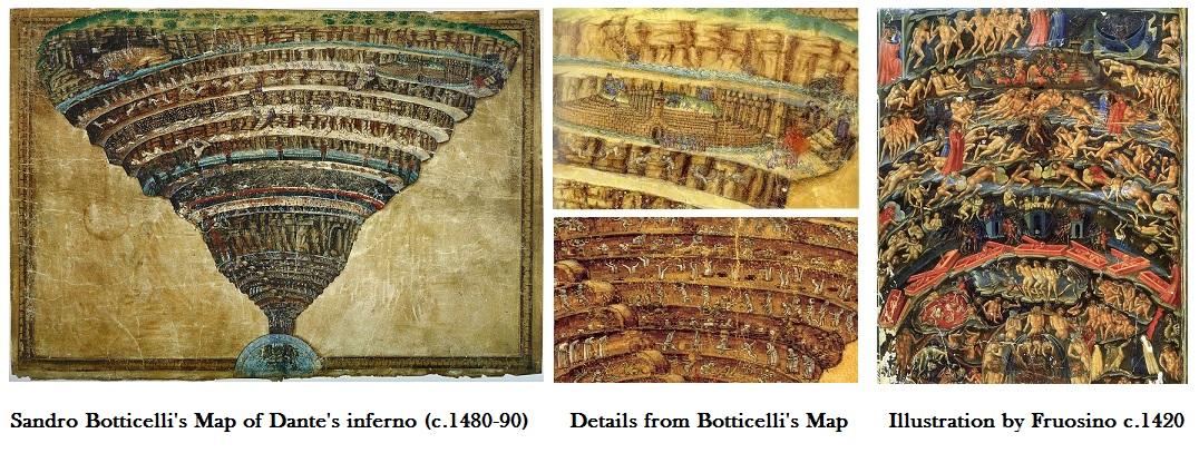 Данте девять. Боттичелли 9 кругов ада. Сандро Боттичелли ад Данте. 9 Кругов ада картина Боттичелли. Ад Данте картина Боттичелли.